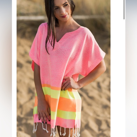 Begonville Tunic Cover up Dress One Size - Picture 2 of 8